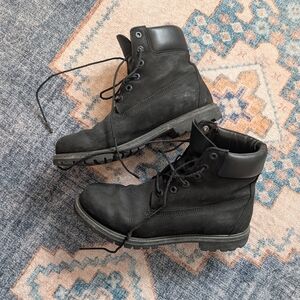 Women's Timberland® Premium 6-Inch Waterproof in Black nubuck